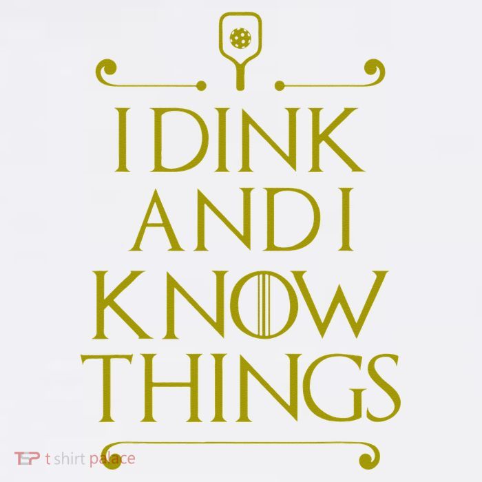 I Dink And I Know Things Funny Pickleball Doggie Tank