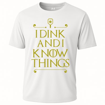 I Dink And I Know Things Funny Pickleball Performance Shirt