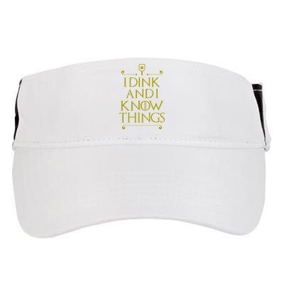I Dink And I Know Things Funny Pickleball Adult Drive Performance Visor