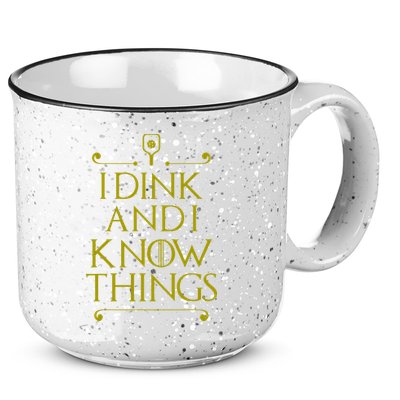 I Dink And I Know Things Funny Pickleball 15oz Campfire Ceramic Mug
