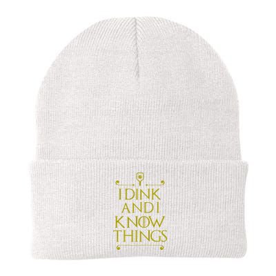 I Dink And I Know Things Funny Pickleball Beanie