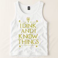 I Dink And I Know Things Funny Pickleball Tank Top