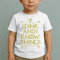 I Dink And I Know Things Funny Pickleball Toddler T-Shirt