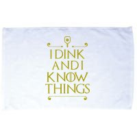 I Dink And I Know Things Funny Pickleball Microfiber Hand Towel
