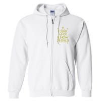 I Dink And I Know Things Funny Pickleball Full Zip Hoodie