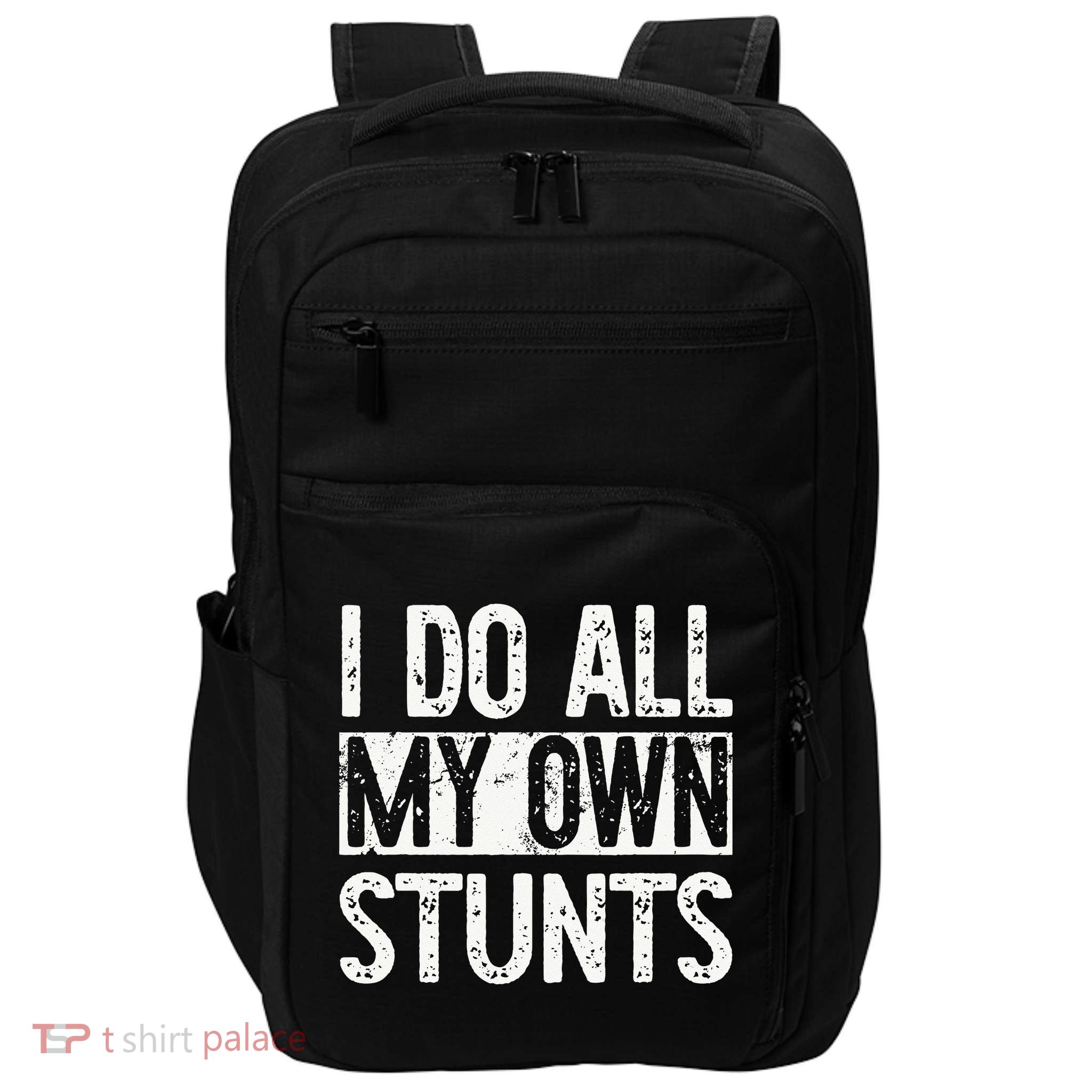 I Do All My Own Stunts Get Well Gifts Funny Injury Leg Impact Tech Backpack