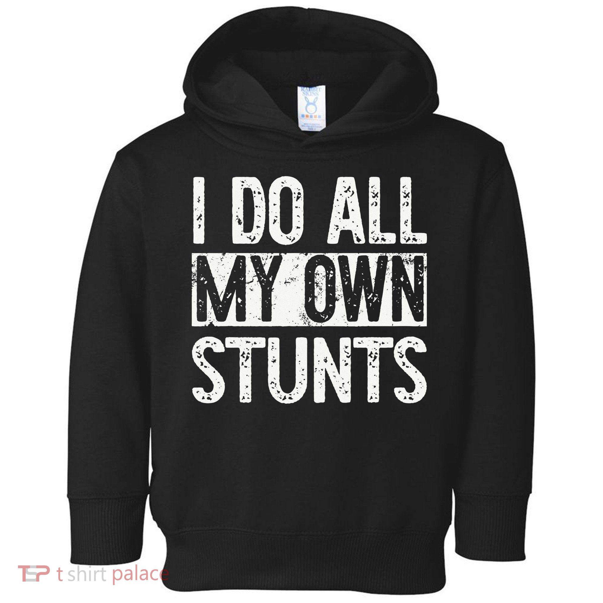 I Do All My Own Stunts Get Well Gifts Funny Injury Leg Toddler Hoodie
