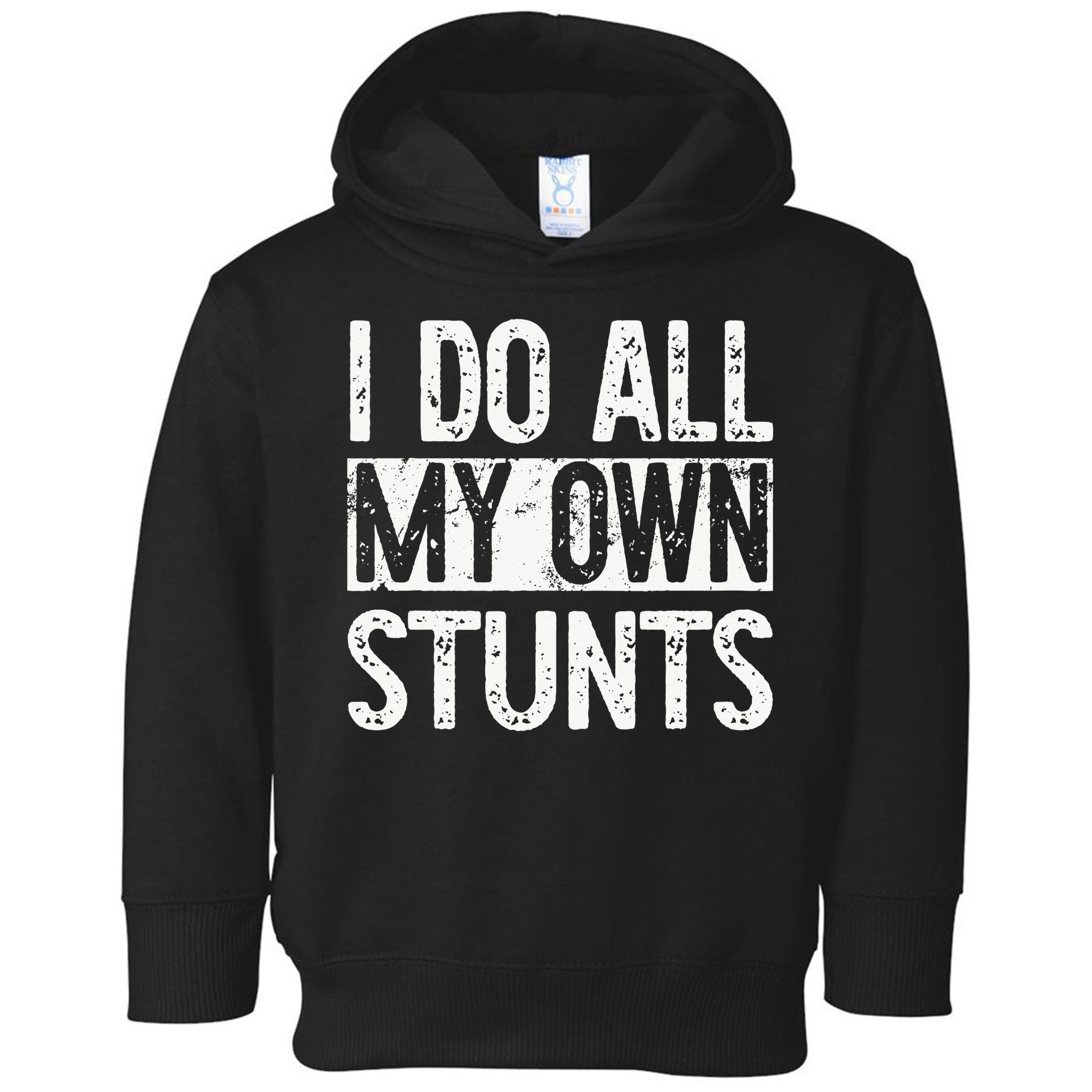 I Do All My Own Stunts Get Well Gifts Funny Injury Leg Toddler Hoodie