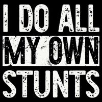 I Do All My Own Stunts Get Well Gifts Funny Injury Leg Toddler T-Shirt
