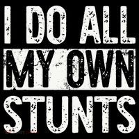 I Do All My Own Stunts Get Well Gifts Funny Injury Leg Womens T-Shirt