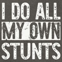 I Do All My Own Stunts Get Well Gifts Funny Injury Leg Cotton Canvas Backpack