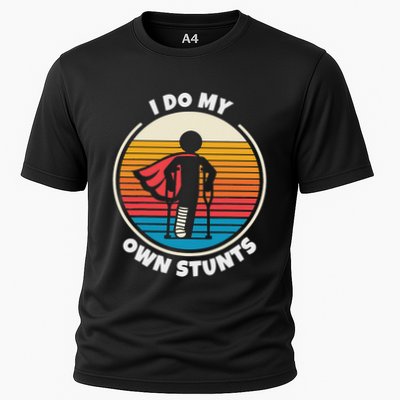 I Do All My Own Stunts Get Well Soon Cooling Performance Crew T-Shirt