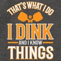 I Dink And I Know Things Funny Pickleball Gift Vector Backpack
