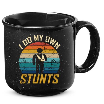 I Do All My Own Stunts Funny Broken Bones Adult And Cute Gift 15oz Campfire Ceramic Mug