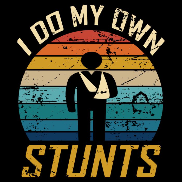 I Do All My Own Stunts Funny Broken Bones Adult And Cute Gift Wool Snapback Cap