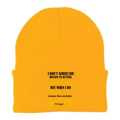 I Don't Always Die Gamer Funny Knit Cap Winter Beanie