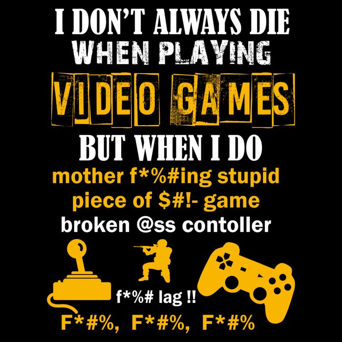 I Don't Always Die Gamer Funny Drawstring Bag