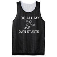 I Do All My Own Stunts Funny Electric Shock Gifts Mesh Reversible Basketball Jersey Tank