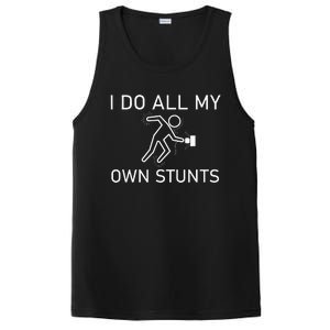 I Do All My Own Stunts Funny Electric Shock Gifts PosiCharge Competitor Tank