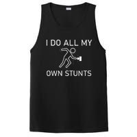 I Do All My Own Stunts Funny Electric Shock Gifts PosiCharge Competitor Tank