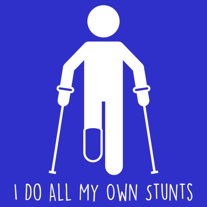 I Do All My Own Stunts Gift Get Well Gift Funny Injury Leg Gift 16 in Basic Backpack