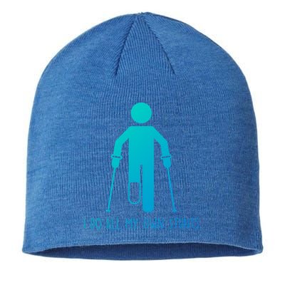 I Do All My Own Stunts Gift Get Well Gift Funny Injury Leg Gift Sustainable Beanie