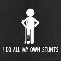 I Do All My Own Stunts Get Well Gift Funny Injury Leg Adult Drive Performance Visor
