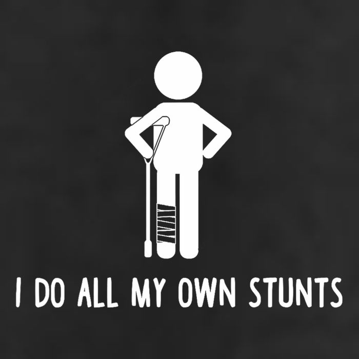 I Do All My Own Stunts Get Well Gift Funny Injury Leg Adult Drive Performance Visor