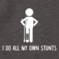 I Do All My Own Stunts Get Well Gift Funny Injury Leg Vector Backpack