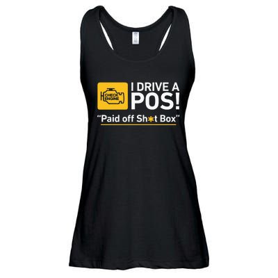 I Drive A Pos Paid Off Sh*T Box Ladies Essential Flowy Tank