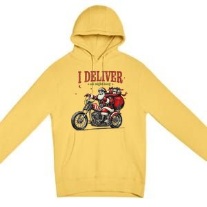 I Deliver All Night Long Santa Claus Christmas Premium Pullover Hoodie