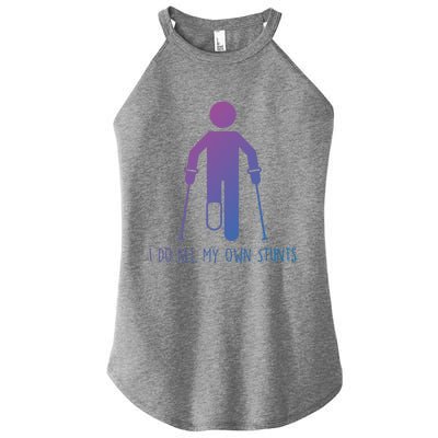 I Do All My Own Stunts Gift Get Well Gift Funny Injury Leg Gift Women's Perfect Tri Rocker Tank