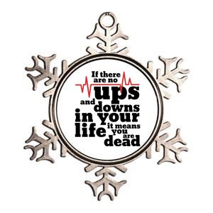 Inspirational Doctor And Nurse Ups And Downs In Your Life Gift Metallic Star Ornament