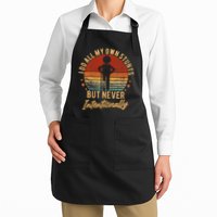 I Do All My Own Stunts But Never Intentionally Vintage Apron