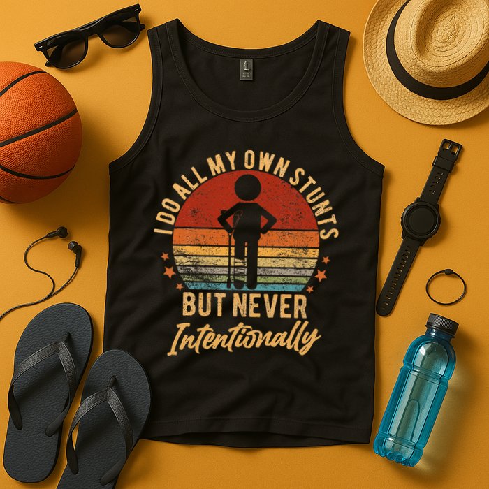 I Do All My Own Stunts But Never Intentionally Vintage Tank Top