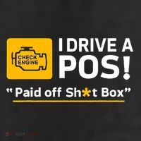 I Drive A Pos Paid Off Sht Box Adult Drive Performance Visor