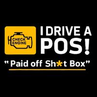 I Drive A Pos Paid Off Sht Box Pom Pom 12in Knit Beanie