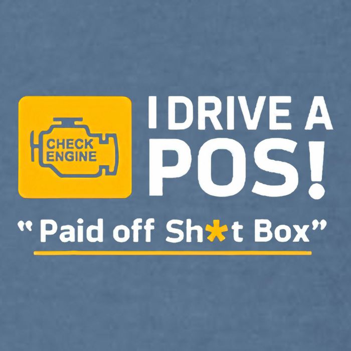 I Drive A Pos Paid Off Sht Box Garment-Dyed Sweatshirt