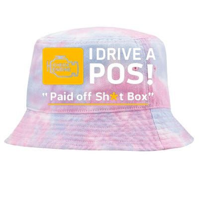 I Drive A Pos Paid Off Sht Box Tie-Dyed Bucket Hat