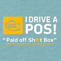 I Drive A Pos Paid Off Sht Box Sueded Cloud Jersey T-Shirt