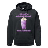 I Drank A Shake And Survived Performance Fleece Hoodie