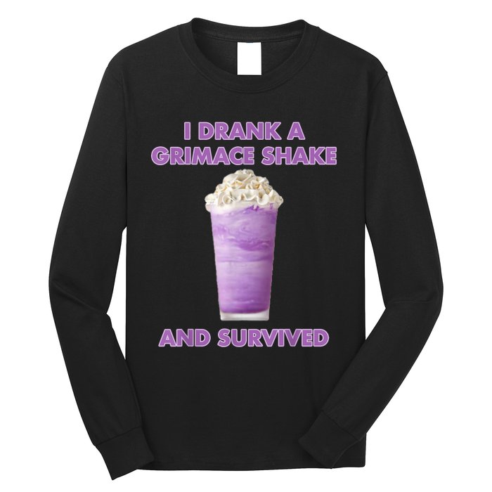 I Drank A Shake And Survived Long Sleeve Shirt