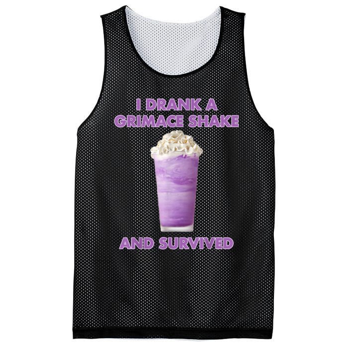 I Drank A Shake And Survived Mesh Reversible Basketball Jersey Tank