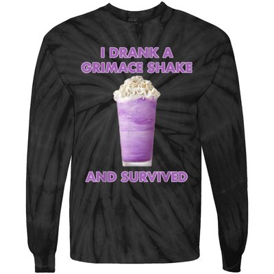 I Drank A Shake And Survived Tie-Dye Long Sleeve Shirt