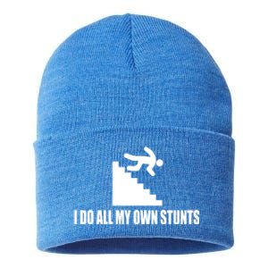 I Do All My Own Stunts Great Gift Sustainable Knit Beanie