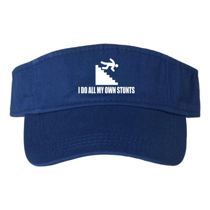 I Do All My Own Stunts Great Gift Valucap Bio-Washed Visor