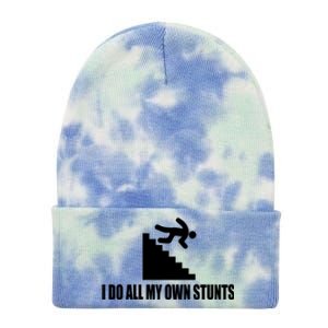 I Do All My Own Stunts Great Gift Tie Dye 12in Knit Beanie