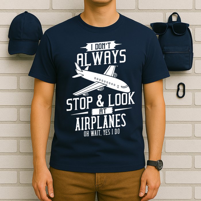I DonT Always Stop And Look At Airplanes T-Shirt