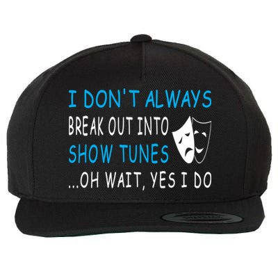 I DonT Always Break Out Into Show Tunes Oh Wait Yes I Do Wool Snapback Cap
