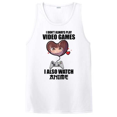 I Dont Always Play Video Games Funny Anime Gaming Gift PosiCharge Competitor Tank